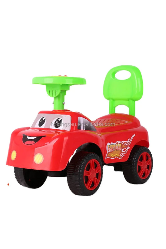 HKM-347027 Plastic Baby Swing Car for Outdoor Play - Ride On Toy for Infants and Toddlers (0-4 Years)