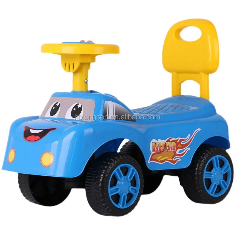HKM-347027 Plastic Baby Swing Car for Outdoor Play - Ride On Toy for Infants and Toddlers (0-4 Years)