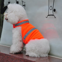 HKM-3472829 Reflective Safety Vest for Dogs - Fluorescent Yellow/Orange, Sizes S, M, L