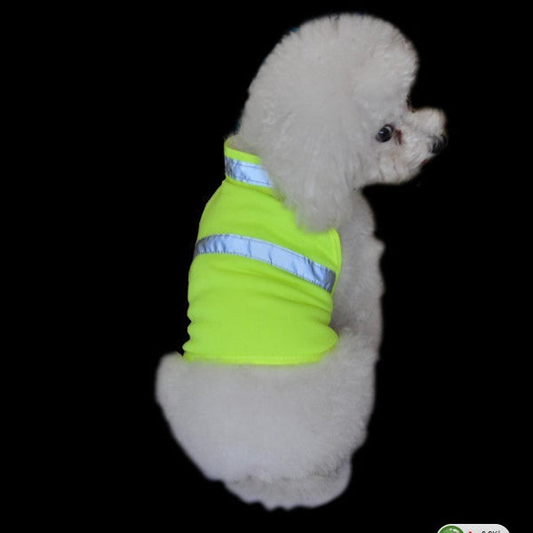 HKM-3472829 Reflective Safety Vest for Dogs - Fluorescent Yellow/Orange, Sizes S, M, L