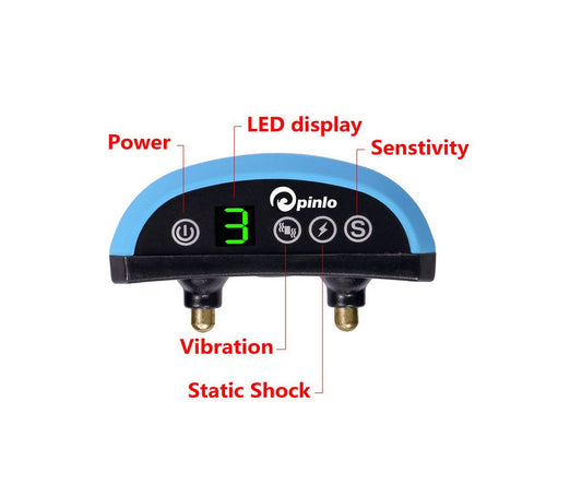 HKM-3474109 Rechargeable Smart Induction Bark Collar with Sound, Vibration, and Shock Settings