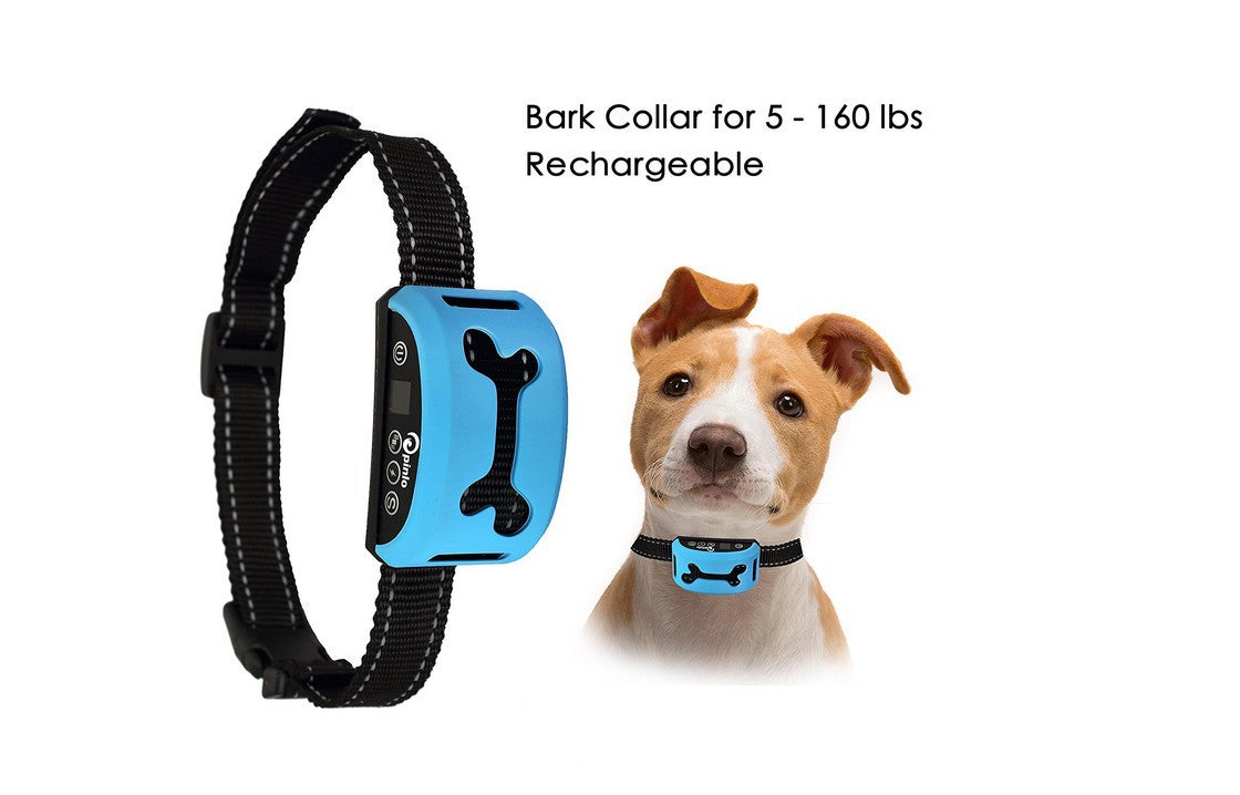 HKM-3474109 Rechargeable Smart Induction Bark Collar with Sound, Vibration, and Shock Settings