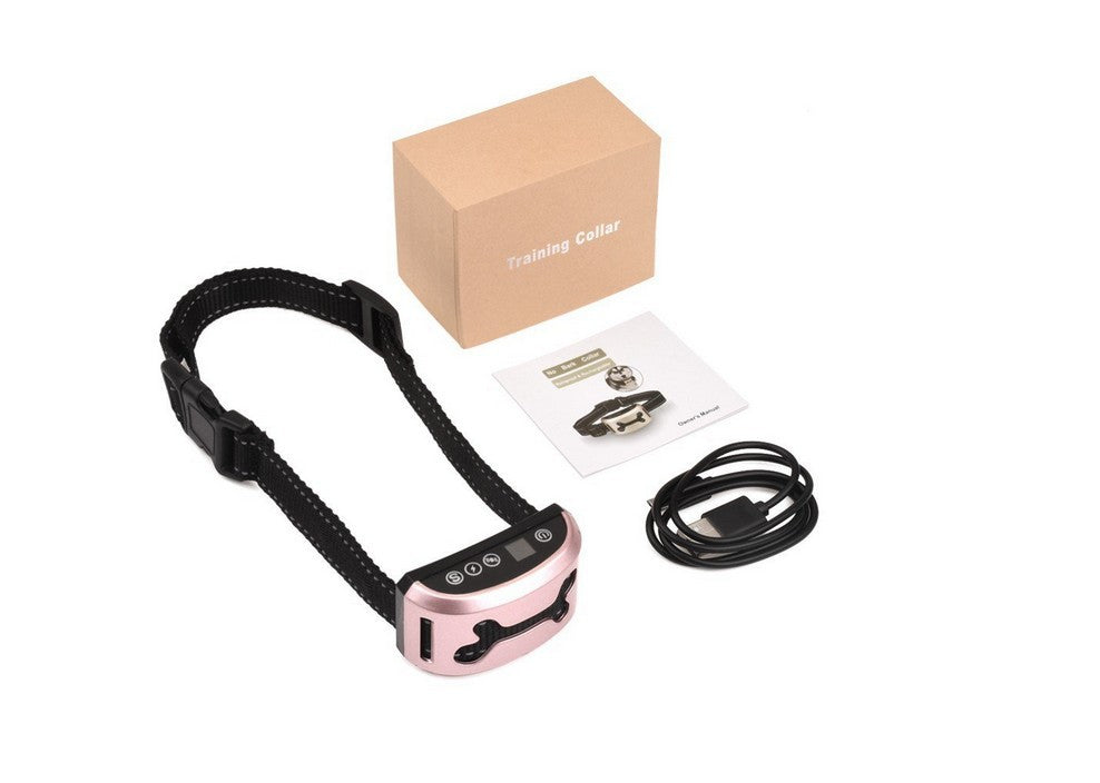 HKM-3474109 Rechargeable Smart Induction Bark Collar with Sound, Vibration, and Shock Settings