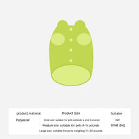 HKM-3474237 Fluorescent Green Winter Vest for Dogs and Cats with Matching Scarf, Soft Polyester Fiber, Anti-Lint Design, Casual Style
