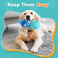 HKM-3475901 Durable Plush Squeaky Dog Toy for Aggressive Chewers – Ideal for Large Breeds