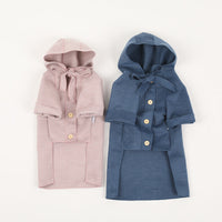 HKM-3476797 Cozy Woolen Coat for Dogs ¨C Warm & Simple Design in Blue or Pink