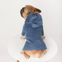 HKM-3476797 Cozy Woolen Coat for Dogs ¨C Warm & Simple Design in Blue or Pink