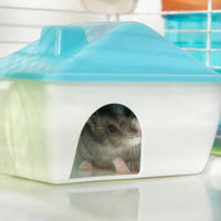 HKM-3478077 Extra Large 4-Tier Hamster Cage with Tubes, Exercise Wheel, Water Bottle, and Food Dish
