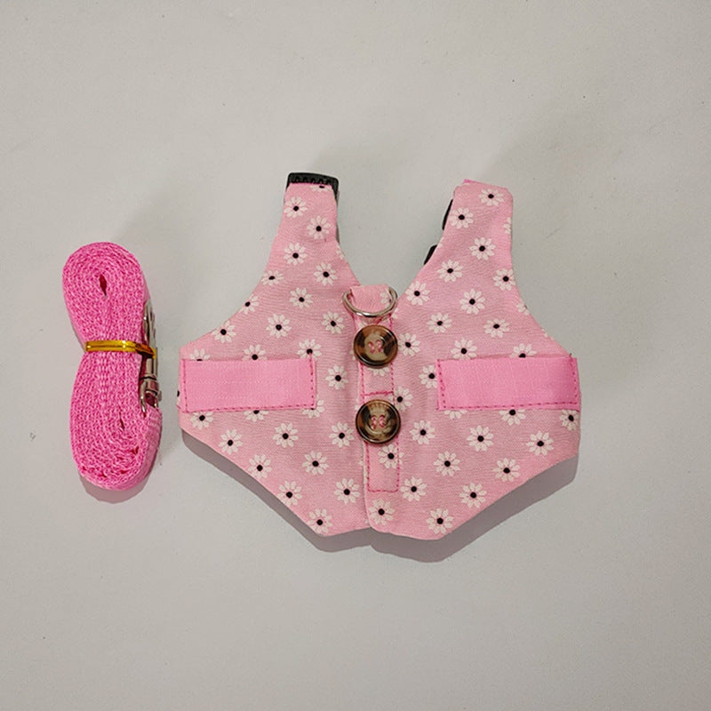 HKM-3478205 Pet Chest Strap with Rabbit Design and Traction Rope ¨C Various Dress Styles Available