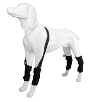 HKM-3481021 Pet Leg Support Protective Cover for Mobility Assistance - Black Traction Belt (Sizes S, M, L)