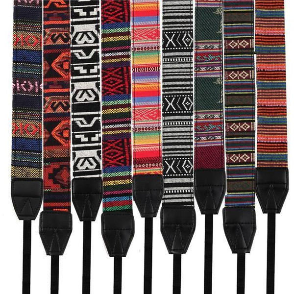 HKM-348115 Geometric Pattern Camera Strap for Stylish Photography