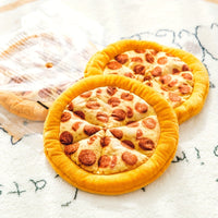 HKM-3481661 Durable Squeaky Dog Chewing Toy in Pizza Shape for Interactive Play and Dental Health