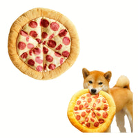 HKM-3481661 Durable Squeaky Dog Chewing Toy in Pizza Shape for Interactive Play and Dental Health