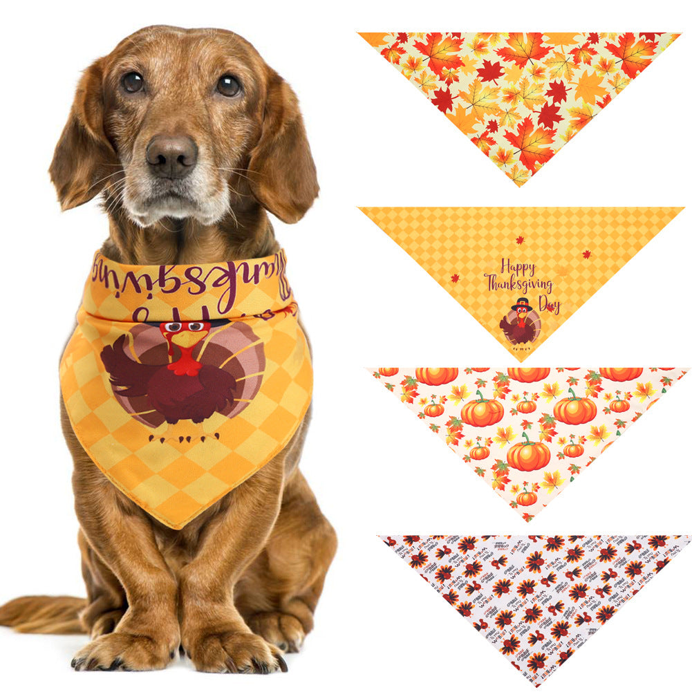 HKM-3481789 Thanksgiving Turkey Pet Costume for Small to Medium Pets - Fits Neck Circumference 25-48CM