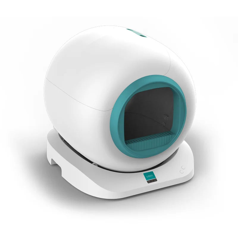 HKM-348179 Automatic Self-Cleaning Cat Litter Box with 65L Capacity and Wi-Fi Control