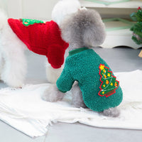 HKM-3482557 Christmas-Themed Pet Sweaters in Granular Velvet for Small to Medium Dogs