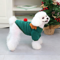 HKM-3482557 Christmas-Themed Pet Sweaters in Granular Velvet for Small to Medium Dogs