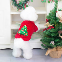 HKM-3482557 Christmas-Themed Pet Sweaters in Granular Velvet for Small to Medium Dogs