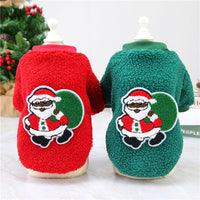 HKM-3482557 Christmas-Themed Pet Sweaters in Granular Velvet for Small to Medium Dogs