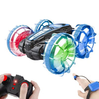 HKM-348307 Amphibious Remote-Controlled Car with Lights, 2.4G Dual Control, Gravity Sensing, for Ages 5 and Up