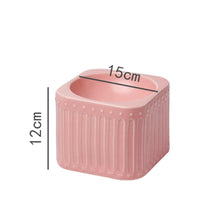 HKM-3484349 Ceramic Cat Bowl with High Foot Design for Easy Feeding and Reduced Upset, Available in Multiple Colors