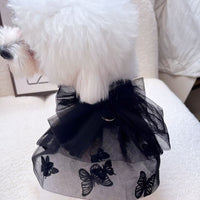 HKM-3484733 Princess Tulle Skirt for Pets ¨C Black Gauze Dog and Cat Clothing in Various Sizes