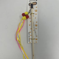 HKM-3484989 Interactive Cat Teaser Stick with Pole for Engaging Playtime