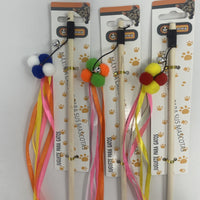 HKM-3484989 Interactive Cat Teaser Stick with Pole for Engaging Playtime