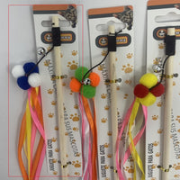 HKM-3484989 Interactive Cat Teaser Stick with Pole for Engaging Playtime