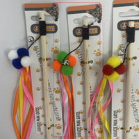 HKM-3484989 Interactive Cat Teaser Stick with Pole for Engaging Playtime