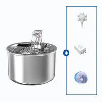 HKM-348499 Automatic Stainless Steel Pet Water Fountain with Filter and Sensor
