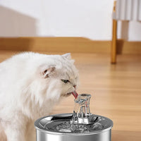 HKM-348499 Automatic Stainless Steel Pet Water Fountain with Filter and Sensor