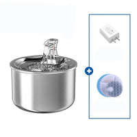 HKM-348499 Automatic Stainless Steel Pet Water Fountain with Filter and Sensor