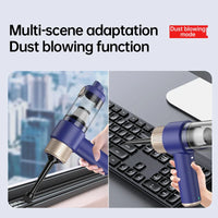 HKM-348627 3-in-1 Wireless Handheld Vacuum and Air Duster for Effective Car and Desktop Cleaning, 18-Minute Runtime, ABS Material
