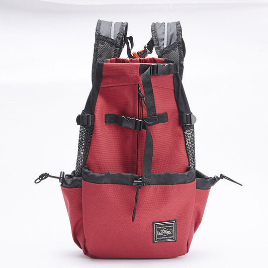 HKM-3486397 Adjustable Outdoor Shopping Backpack for Pets - Polyester, Medium to Soft Hardness, Multiple Sizes Available