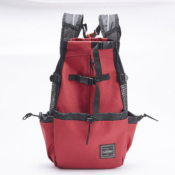 HKM-3486397 Adjustable Outdoor Shopping Backpack for Pets - Polyester, Medium to Soft Hardness, Multiple Sizes Available