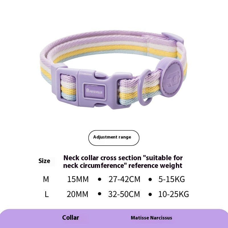 HKM-3487421 Retro Hand-Holding Rope Dog Collar Vest for Small and Medium-Sized Dogs
