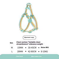HKM-3487421 Retro Hand-Holding Rope Dog Collar Vest for Small and Medium-Sized Dogs