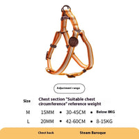 HKM-3487421 Retro Hand-Holding Rope Dog Collar Vest for Small and Medium-Sized Dogs