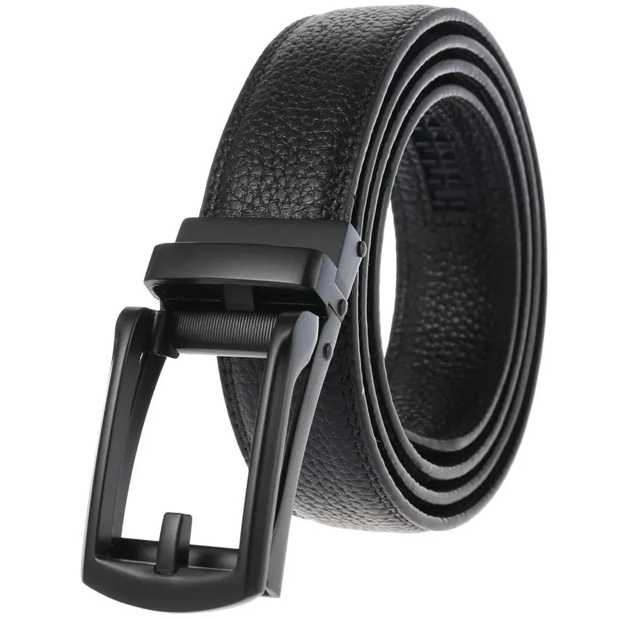 HKM-348755 Men's Genuine Leather Belt with Turquoise Inlay, Size 3.0, Model LY33-000015-5