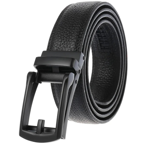 HKM-348755 Men's Genuine Leather Belt with Turquoise Inlay, Size 3.0, Model LY33-000015-5