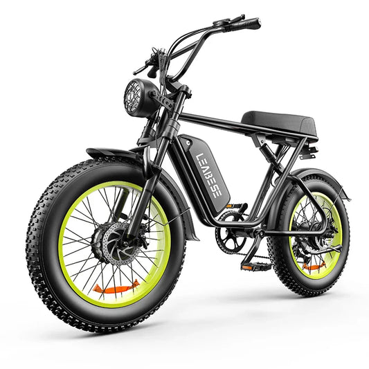 HKM-348819 2000W 23-Inch Fat Tire Electric Bike, 48V 23Ah Lithium Battery, 7-Speed, Disc Brakes, Max Speed 50km/h