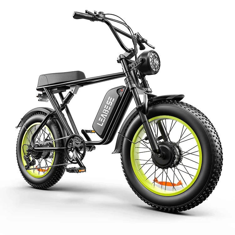 HKM-348819 2000W 23-Inch Fat Tire Electric Bike, 48V 23Ah Lithium Battery, 7-Speed, Disc Brakes, Max Speed 50km/h