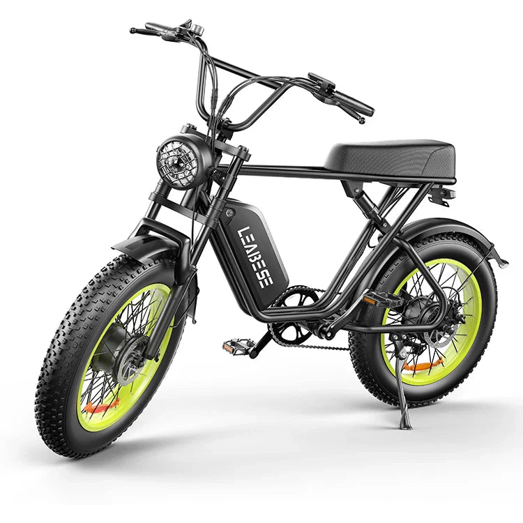 HKM-348819 2000W 23-Inch Fat Tire Electric Bike, 48V 23Ah Lithium Battery, 7-Speed, Disc Brakes, Max Speed 50km/h