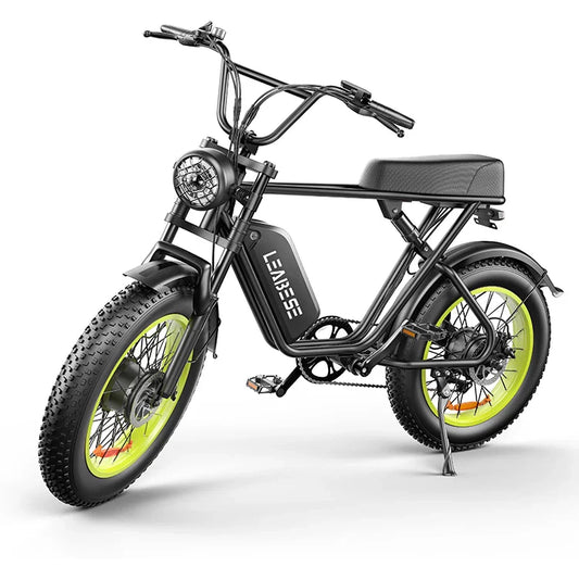 HKM-348819 2000W 23-Inch Fat Tire Electric Bike, 48V 23Ah Lithium Battery, 7-Speed, Disc Brakes, Max Speed 50km/h