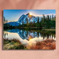 HKM-348819 DIY Digital Oil Painting Kit for Living Room and Bedroom Decoration with Canvas, Brushes, and Pigments