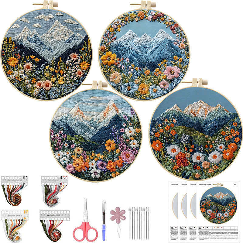 HKM-348883 DIY Embroidery Kit – Cartoon & Anime Modern Fabric Art Set