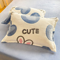 HKM-348947 Double-sided Fleece Winter Pillowcase, Coral Fleece, 48x74cm, Available Single or Pair