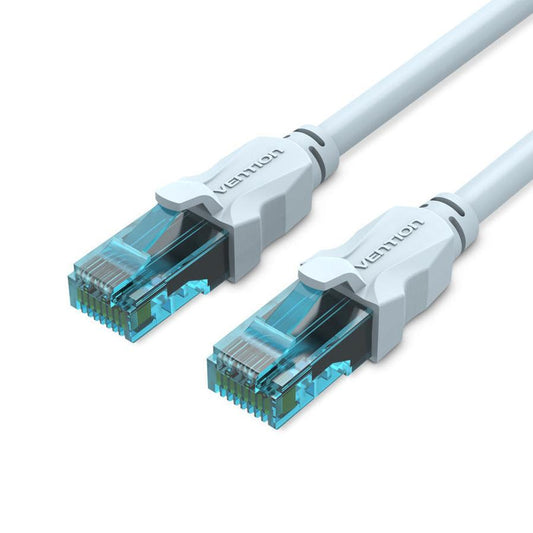 HKM-348947 Ice Blue Super Five Network Cable, RJ-45 Connector, Multiple Lengths Available