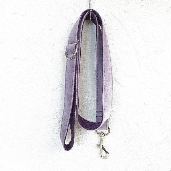 HKM-3489725 Light Purple Polyester Dog Traction Belt - Size XS to XL